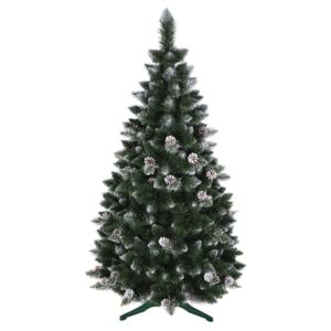 Krásná umělá vánoční borovice s šiškami 180 cm