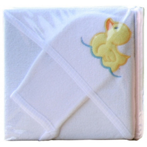 Froté ručník - Scarlett s kapucí - bílá