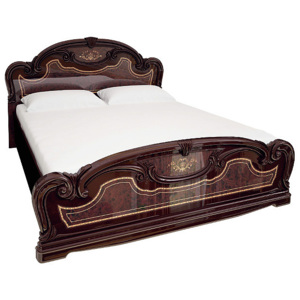 Manželská postel PAVLA + zvedací rošt + matrace MORAVIA, 180x200, radica mahon