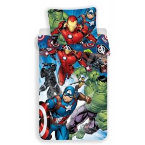 Jerry Fabrics povlečení bavlna Avengers Brands 140x200+70x90 cm