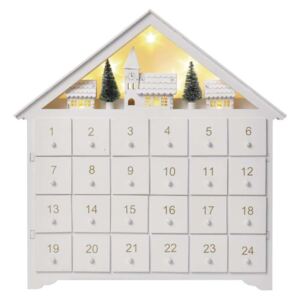 Vánoční adventní LED kalendář, 2x AA, časovač