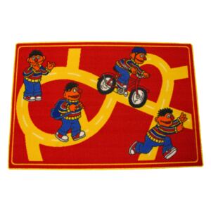Cz-Holtex Dětský kusový koberec Sesamstrasse červený Rozměry: 80x120cm