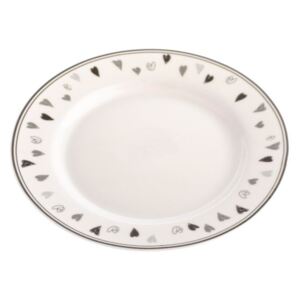 Porcelánový mělký talíř Srdce 11,5cm - Dakls