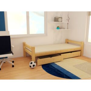 Dřevěná dětská postel s roštem v mnoha barvách 8 x 8 1A