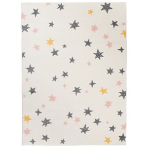 Dětský kusový koberec PP Hvězdičky krémový, Velikosti 120x170cm