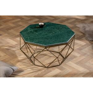 Konferenční stolek Diamond 69cm x 69cm - mramor, zelený / 40392