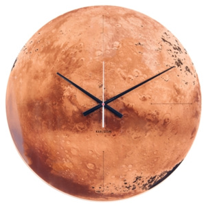Nástěnné hodiny s tichým chodem - Karlsson Mars, Ø 60 cm