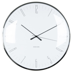 Karlsson Elegantní nástěnné hodiny - Karlsson Dragonfly White, OE 40 cm
