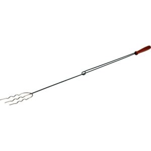 Sada 4 vidlic s podpěrou na opékání 120 cm