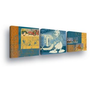 GLIX Obraz na plátně - Kreslené Disney Postavičky Trio II 3 x 25x25 cm