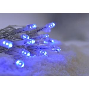 LED vánoční řetěz, 3m, 20xLED, 3x AA, modré světlo, transparentní kabel