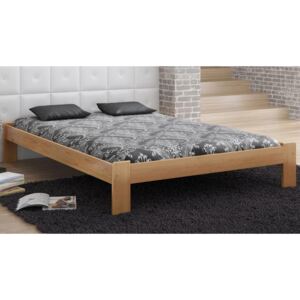 Dřevěná postel Ada 140x200 + rošt ZDARMA dub