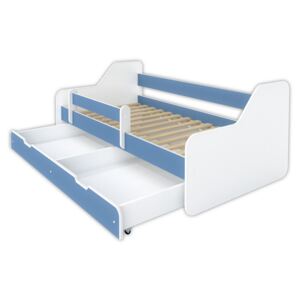 Dětská postel Dione 160x80 modrá (s úložným prostorem)
