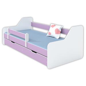 Dětská postel Dione 160x80 fialová (bez úložného prostoru)