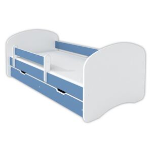 Dětská postel Happy 160x80 modrá (s úložným prostorem)