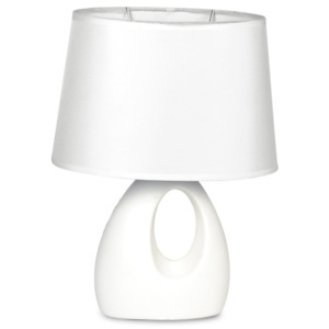 Faneurope I-LPE 018 BCO stolní lampa 1xE14 keramika bílá