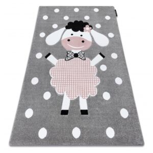 Makro Abra Dětský kusový koberec PETIT dolly ovce šedý 120 x 170