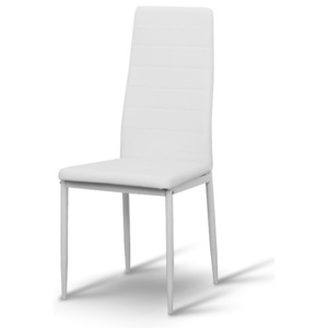 Jídelní židle z ekokůže s konstrukcí z kovu TK2052