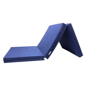 Skládací matrace pro hosty modrá 8 cm 80x195 cm