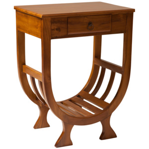 Stolek teak Deco Čokoládová