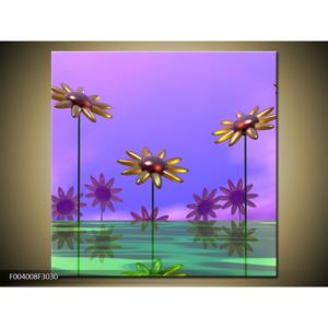 Moderní obraz skleněných květin (F004008F3030)