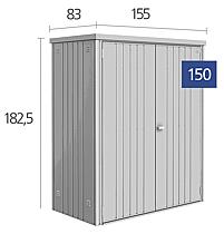 Biohort Skříň na nářadí Biohort vel. 150 155 x 83 (šedý křemen metalíza) 150 cm (2 krabice)