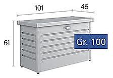 Biohort Venkovní úložný box FreizeitBox 101 x 46 x 61 (šedý křemen metalíza)