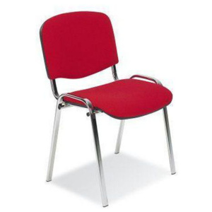 Konferenční židle ISO Chrom, červená
