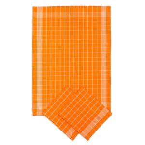 Svitap Utěrky bavlněné - Negativ oranžovo - bílá 50x70 cm 3ks