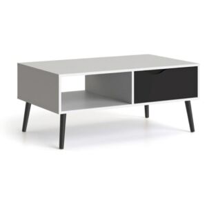 FALCO Konferenční stolek Retro 384 bílá/černá 5494