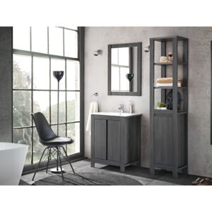 Koupelna - CLASSIC grey, 60 cm, sestava č. 1, norská borovice