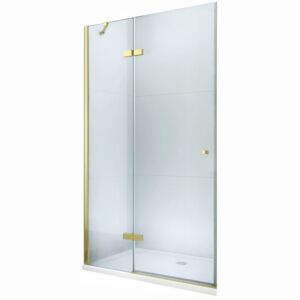Mexen Roma dveře sprchové křídlové, 70 cm, transparentní - zlatá - 854-070-000-50-00