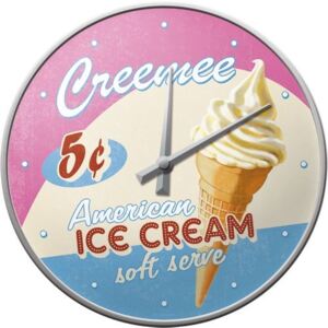 Nostalgic Art Nástěnné hodiny - Ice Cream