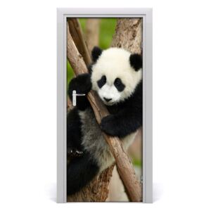 Samolepící fototapeta na dveře Panda na stromě