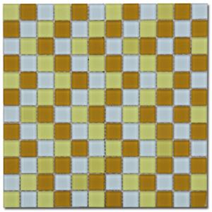 Maxwhite ASHS21 Mozaika skleněná, žlutá, bílá, okrová