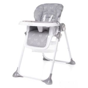 4Baby dětská jídelní židlička DECCO Grey, šedá