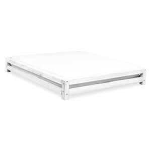 Benlemi Dvoulůžková postel Japa 160x200 cm Barva: Bílá