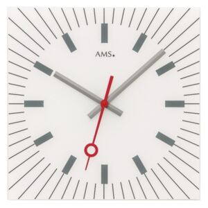 Skleněné designové hodiny AMS 9576