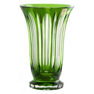 Váza Visu, barva zelená, výška 205 mm