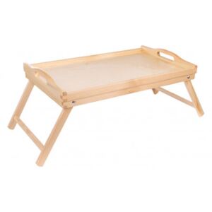 Dřevěný servírovací stolek do postele 50x30 cm CZ179-L