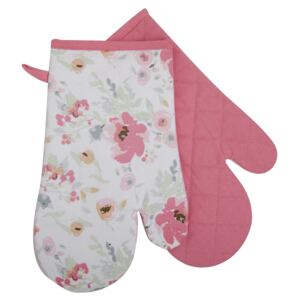 Kuchyňské bavlněné rukavice - chňapky PLANTA růžová, 100% bavlna 19x30 cm Essex