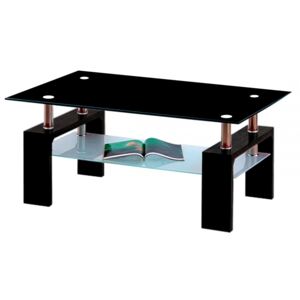 Konferenční stolek Diana Lisa černý/černé sklo - FALCO