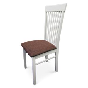 Jídelní židle Astro bílá + hnědá