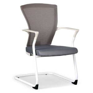 Konferenční židle BRET, bílá/šedá
