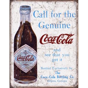 Plechová cedule: Retro Láhev Coca-Cola - 40x30 cm