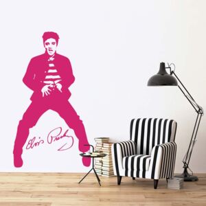 GLIX Elvis Presley - samolepka na zeď Růžová 50x30 cm