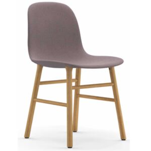 Výprodej Normann Copenhagen designové židle Form Chair Wood (polstrování šedá/růžová, dub)