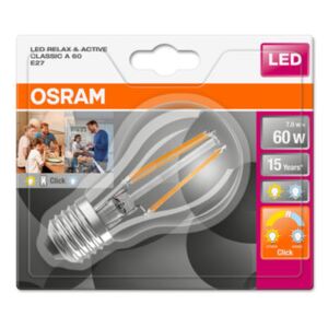 OSRAM LED Filament STAR+ActiveRelax ClasA 7W E27 / 806lm / 27004000K / 15000h / noDIM / A++ / Sklo čiré / 1ks (4058075114180) - Ledvance LED žárovka 4058075114180 230 V, E27, 7.00 W = 60 W, teplá bílá, A++ (A++ - E)