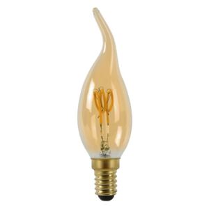 Diolamp EDISON LED svíčková žárovka plamínek Gold