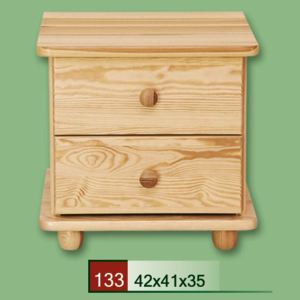 Dřevěný noční stolek CLASSIC 133 z masivu borovice